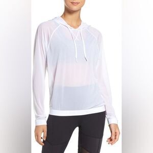 Zella Innovate Sheer Water Repellent Hoodie Size S